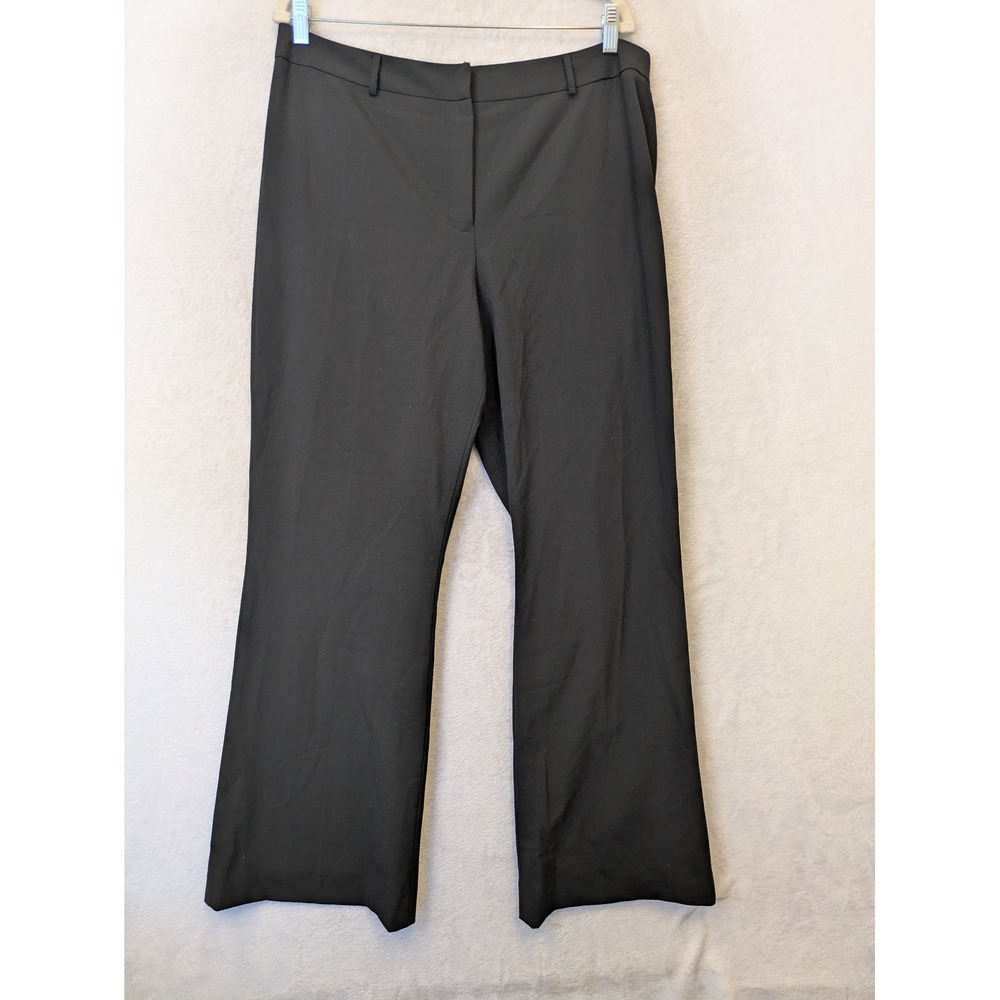 Antonio Melani Dress Pants Women's‎ 10 Black Flare Leg Stretch Professional